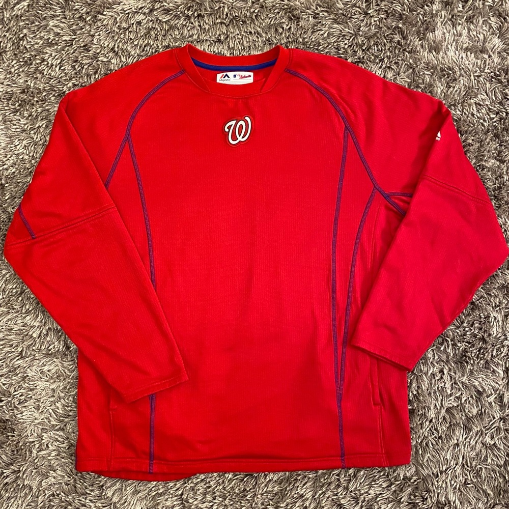 Washington Nationals Majestic Sweatshirt Mens L
